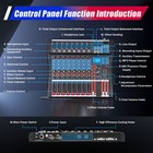 8 Channel Usb Bluetooth Live Studio Audio Mixer Power Mixing Console Board