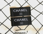 Chanel Clothing Label Tag Sewing Replacement New  two 2  2 25  X 1   55x24 Mm