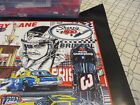Rare Sam Bass Autographed 21 X 27 Dale Earnhardt Terrace Dedication In Original
