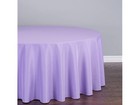 Linentablecloth 108-inch Round Polyester Tablecloth Lavender
