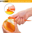 Orange Peeler Tools Citrus Peel Cutter Plastic Fruit Slicer Cutter Lemon Peeler