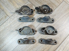 Vintage 4 Pairs Brass Latches   Catches Window Sash Locks Old