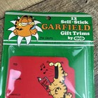 Garfield 1978 Vintage 12 Self Stick Gift Trims By Cleo Jim Davis