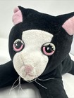Vintage Tonka 1985 Pound Puppies Purries Large Black   White Kitty Cat Plush 13 