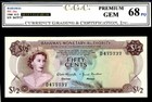 Bahamas P26a  queen Elizabeth Ii  1968  1 2  68pq  Great Margins  color