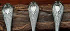 Set Of Three Wendt Florentine Demitasse Spoons  No Monogram