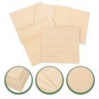 5pcs Diy Wooden Planks Handcrafted Blank Unfinished Diy Crafts Wood Planks
