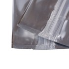 Clear silver silver Stand Up Zip Seal Mylar Bags W side Gusset Variety Qty Sizes