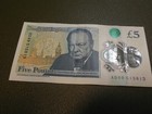 England Great Britain Note 5 Pounds 2015 Elizabeth Ii - W  Churchill Polymer