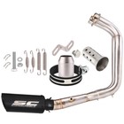 For Yamaha Mt-07 Fz07 2014- 2022 Full System Exhaust Header Pipe Muffler Tips