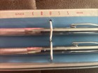 Vintage Silver Cross Ballpoint Pen   Mechanical Pencil Set - New In Box 
