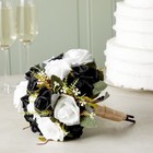 100 Pack Black And White Artificial Flowers  Bulk Stemless Fake Foam Roses  3 In