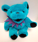 Vtg 90s Grateful Dead Teal Aqua Blue Dancing Plush Bear Steven Smith Jointed 12 