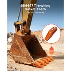 Uimoso 7 Pack Bucket Teeth 7 34  With Pins Excavator Backhoe Bucket Tooth Kit