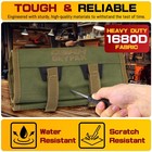 Motorcycle Tool Roll Bag - Roll-up Tool Pouch Wrench Sturdy Organizer Handlebar