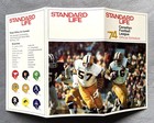 1974 Calgary Stampeders Canadian Football League Pocket Schedule