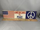 Vintage Original Late 1960   s American   s For Peace Bumper Sticker Anti-war Hippy
