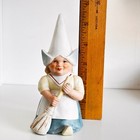 Vintage Gnomes Of The World Dutch Girl Figurine With Broom 5 5 