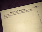 Postcard  Kansas City Skyline W Twa 747  Uncirculated Vintage Sleeved