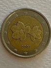 Finland 2 Euro Coin 2001 - Rare   Minting Mistakes  Errors  