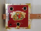 Cigar Box Guitar  3 String  Metal Frets  Piezo Sound Pu  Installed  see Desc 