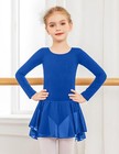 Zaclotre Ballet Leotards For Girls Toddler Classic Long Sleeve Criss-cross Back