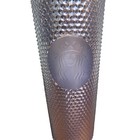 Starbucks Studded Tumbler Silver Platinum Cold Cup 2019 Holiday 24 Oz Venti