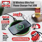 30w Wireless Phone Charger Pad Dock Fast Charge For Samsung Iphone Lg Universal