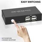 Kvm Switch Hdmi 2 Port Box usb Switch Selector With 4 Usb 2 0 Hub Share 2 Pc