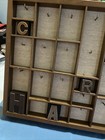 Vintage Fossil Watch Charms Pendant Store Display Wood Case Display Rare Htf