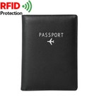 Travel Passport Holder Wallet Holder Rfid Blocking Vegan Leather Card Case Cover