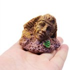 2pcs Aquarium Decorative Portrait Fish Tank Egyptian Pharaoh Stone Statue