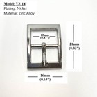Y3114 Center Bar Buckle Single Prong 12mm 1 2  Nickel High Quality 10 20 50 Pcs