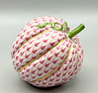Herend Figurine - Acorn Squash - Pink Raspberry Fishnet