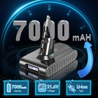 9500mah Replacement Battery For Dyson V7 Sv11 Animal Absolute Trigger Extra