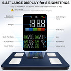 Smart Scale For Body Weight  Bmi  Fat  Muscle Mass  Digital Bathroom Scales 500l