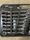 Sae metric 72-tooth Reversible Combination Ratcheting Wrench Tool Set  14-piece 