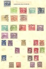 1919 -- 1930s Collection Of 100  Czechoslovakia Stamps On Album Pages