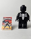 Custom Symbiote Spider-man Minifigure Printed On Genuine Lego Pieces