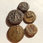 Lot Of 5 Ancient Roman   Greek Bronze Coins
