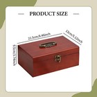 Wooden Sewing Box Small Treasure Chest Quilting Needlework Case