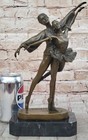 Hot Cast Original Depict Two Beautiful Ballerina Bronze Sculpture Marble Statue