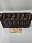 Homeopathy Homeopathic Apothecary Kit Dated 1863  With 6 Original Crystal Glass