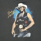 Vintage 80s Hank Williams Jr Mens Shirt Size Medium Black Single Stitch Usa Made