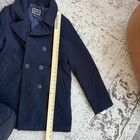 Rothschild Kids Double Breasted Faux Wool Pea Coat Dark Navy Blue Size Xl 16
