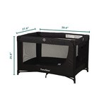 Crib Baby Playpen With Mattress And Carry Bag  black 