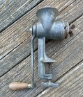 Vintage Antique Puritan No  110 Food Meat Grinder Table Mount Hand Crank