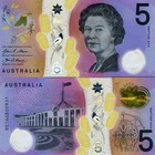 Australia   5  2016  P-62a Qeii  Polymer Unc Redesigned