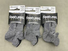 3 Pairs Feetures Elite Light Cushion Men s No Show Tab Socks Size L