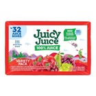Juicy Juice 100  Juice  Shelf Stable Juice Box Variety Pack  32 Count  6 7 Fl Oz
